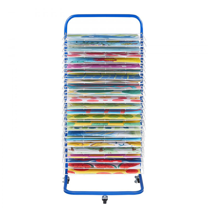 Séchoir à peinture avec roulettes Art, Bleu