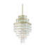 Lustre à niveaux unique à 12 lumières avec détails en cristal Dolce-9193925