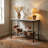 Marble Top Iron Island Table with