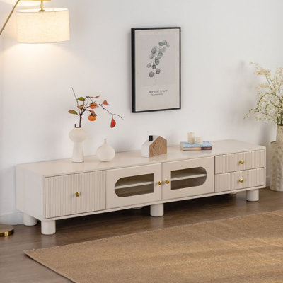 Simple and Luxurious Cream Style TV Cabinet