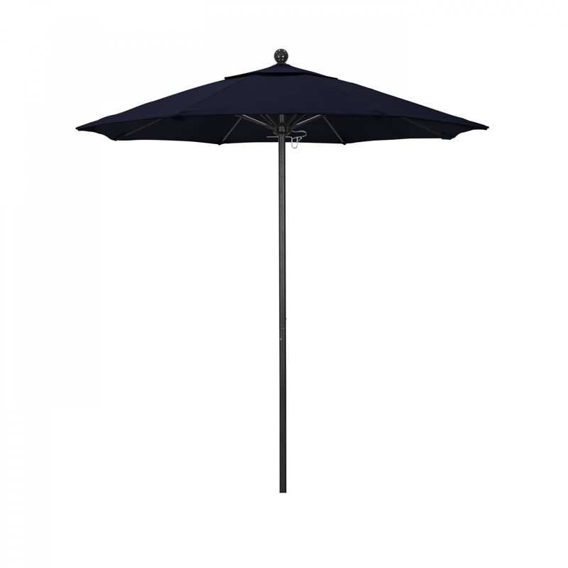 Parasol de marché 7,5 pi Kylan, Toile performance bleu marine