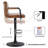 4-Piece Penacook Swivel Adjustable Height Upholstered Bar Stool -414252707