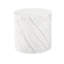 Shear Side Table, Oval, White Stone