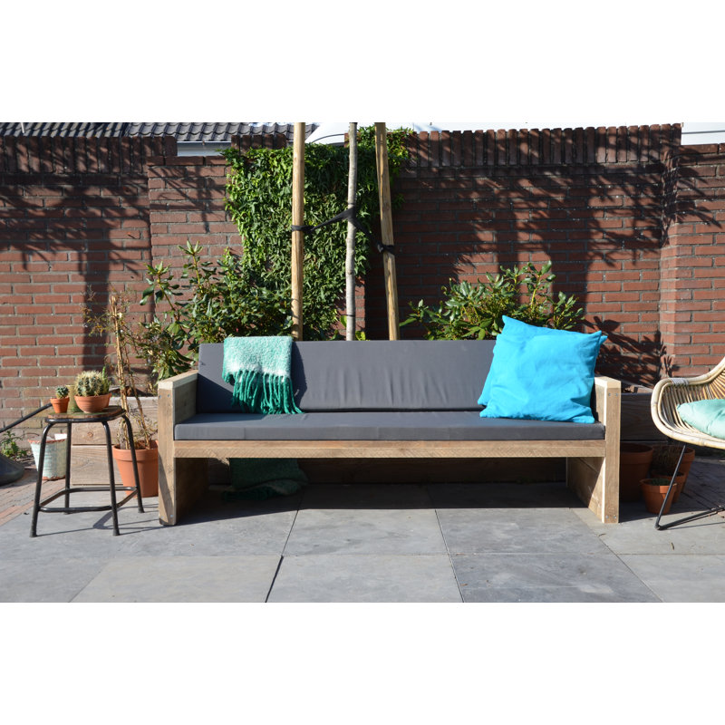 Pirtleville Manufactured Wood Wood Outdoor Bench, 72cm H x 152cm W x 57cm D