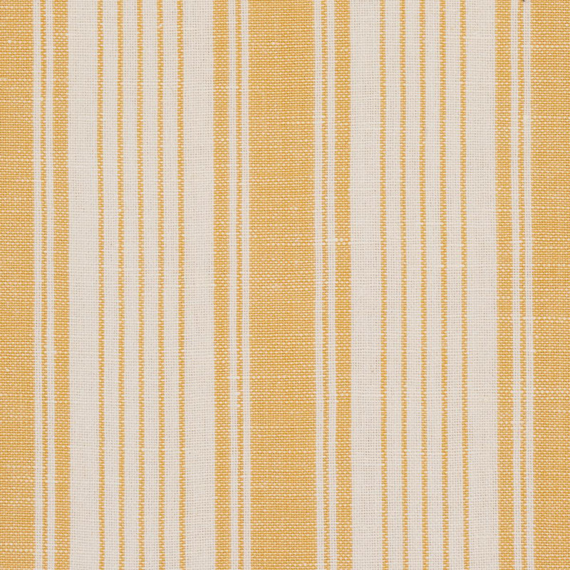 Tissu rayé Schumacher x Mark D. Sikes Ojai, Jaune
