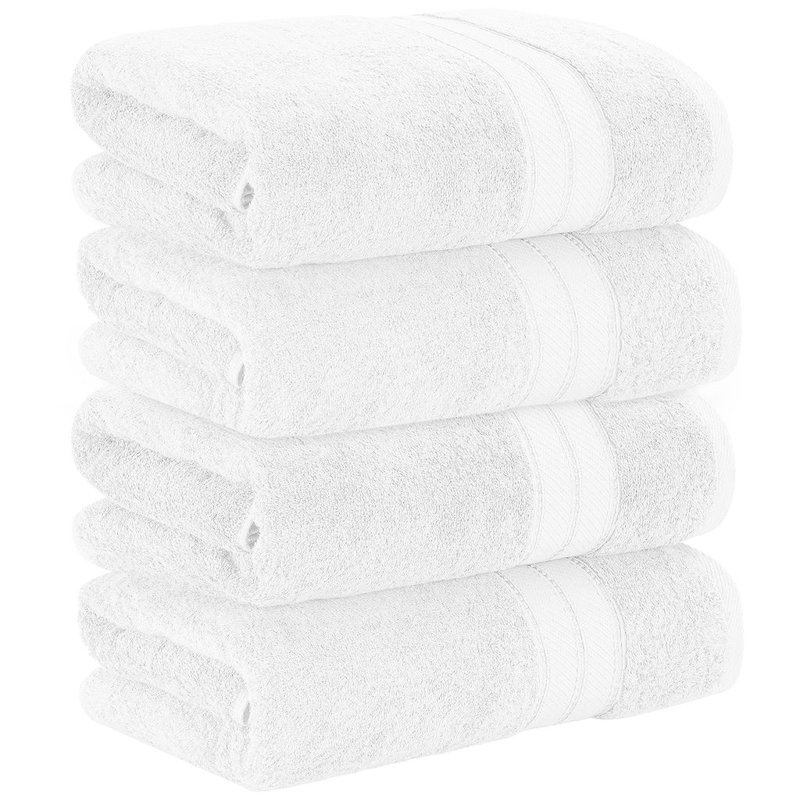  100% Cotton Bath Sheet Towel, White