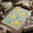 Coastal Citrus Scroll Kitchen Mat