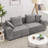 Makassar 89.37'' Sofa with Square Armrests-233956639