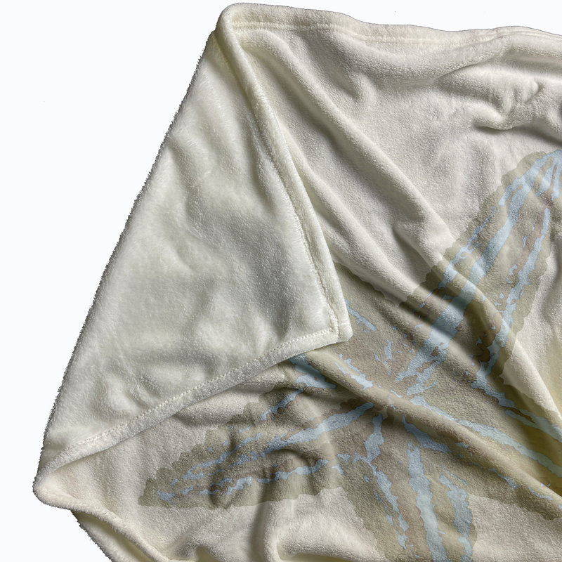 Houser Plain Weave / Muslin Throw Blanket, Ivory