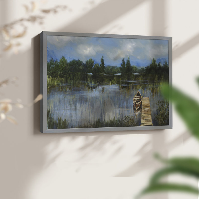 Un endroit tranquille - reproduction encadrée, H 8 po x l 10 po, Gris