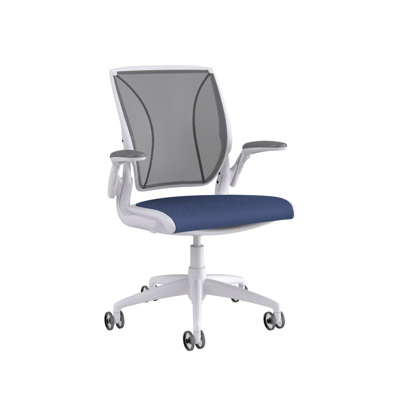 Diffrient World Wool Task Chair, White, Catena/Caraway, Corde/Medium Gray