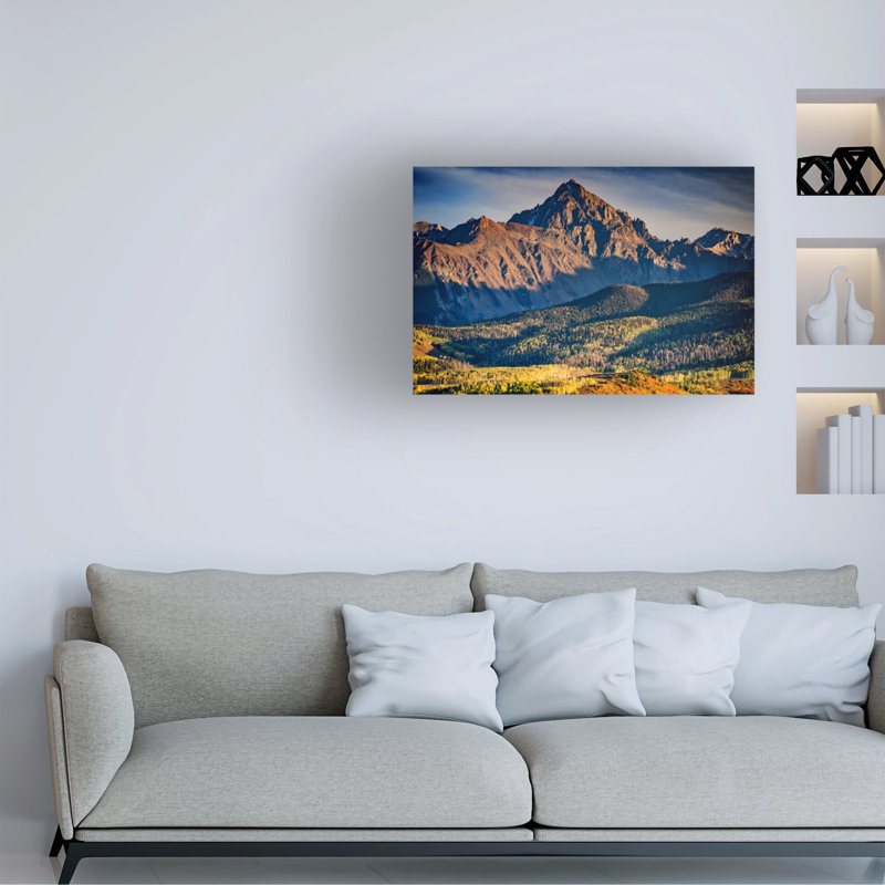 Art mural sur toile tendue - Rick Berk «Dallas Peak» pour décoration de salon, de chambre à coucher ou de bureau - 30 x 47