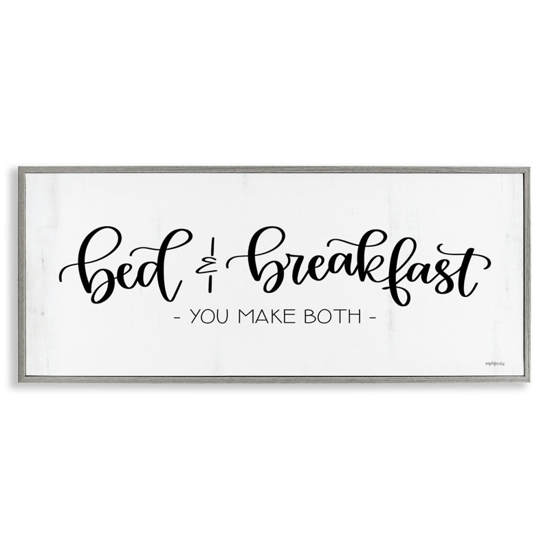 Bed & Breakfast Make Two Art par Imperfect Dust, Estampe numérique Farmhouse, H 10 po x l 24 po