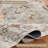 Polston Faded Traditional Rustic Medallion Border Machine Washable Indoor Rug-1115885785