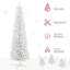 Arbre de Noël artificiel enneigé 6 pi avec branches réalistes et base en plastique