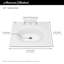 Lavabo de salle de bain rectangulaire encastré en porcelaine vitrifiée avec trop-plein studio S-52317970