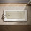 Baignoire encastrée avec surface chauffante et drain réversible Archer-14673686