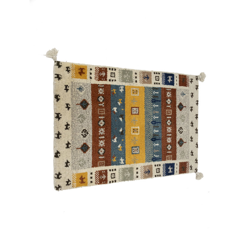 Beige Tribal 2x3 Gabbeh Oriental Rugs