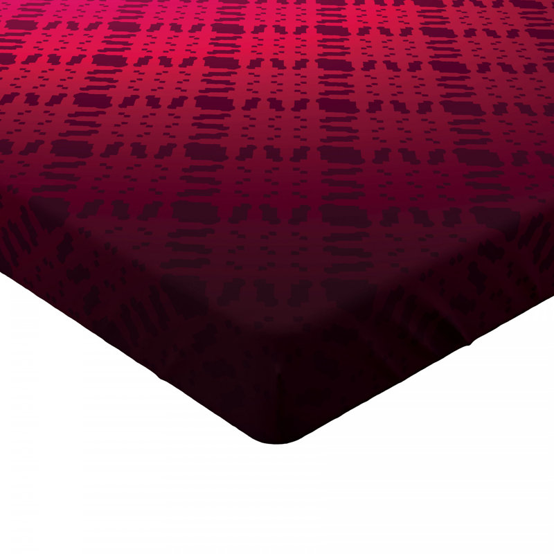 Microfiber Geometric Fitted Sheet, Full/Double Fitted Sheet