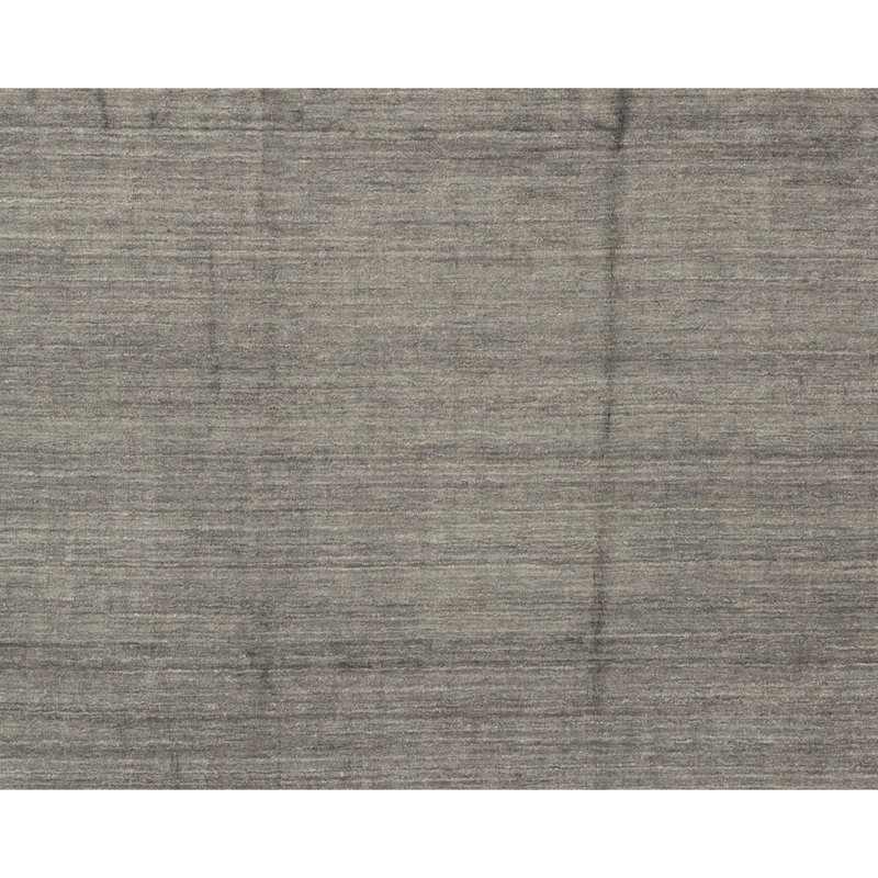 Tapis gris noué à la main de haute qualité
