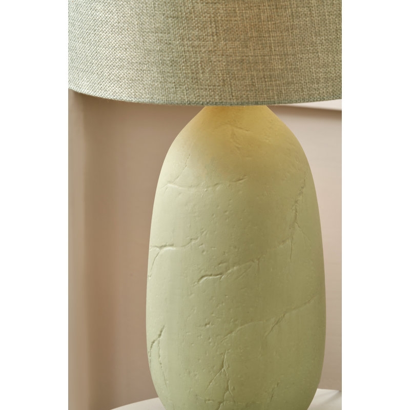 Syniyah Ceramic Table Lamp, Black, Beige