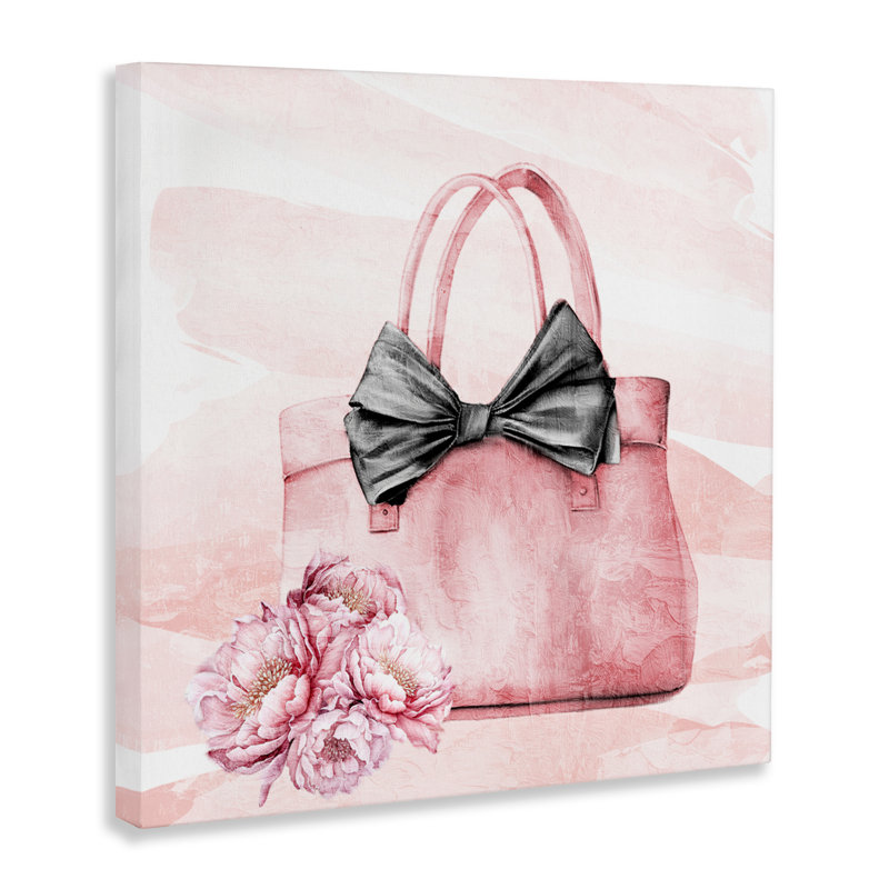 Toile Blush Glam Time, design par Kim Allen, H 36 po x l 36 po