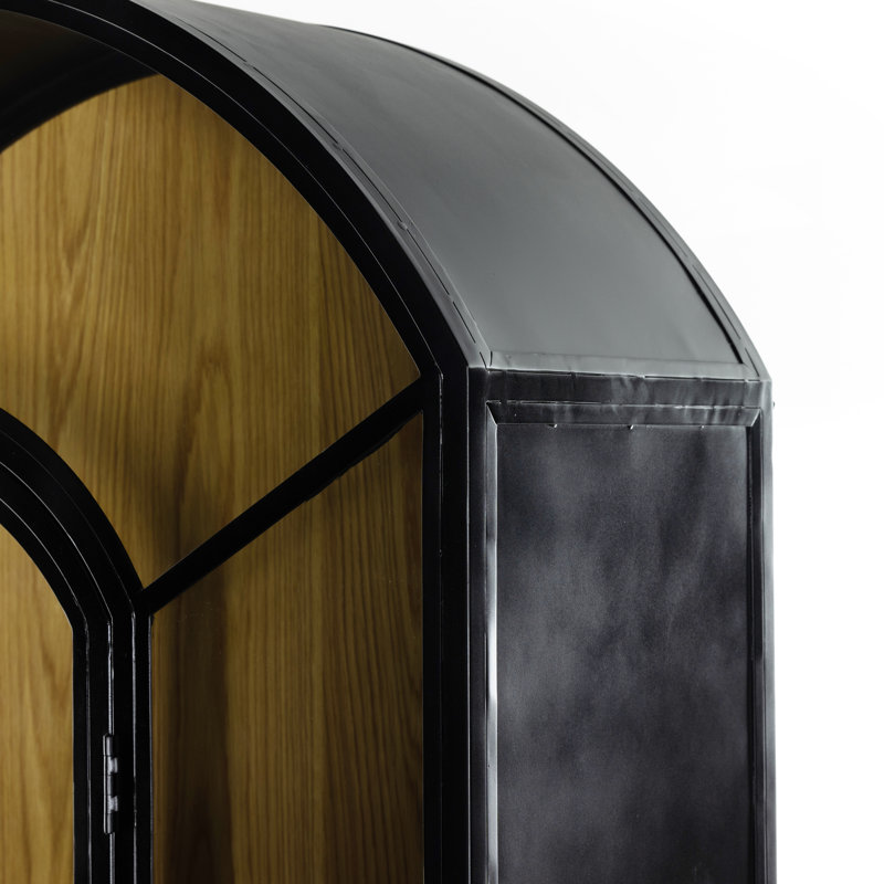 Belmont China Cabinet, Black/Oak