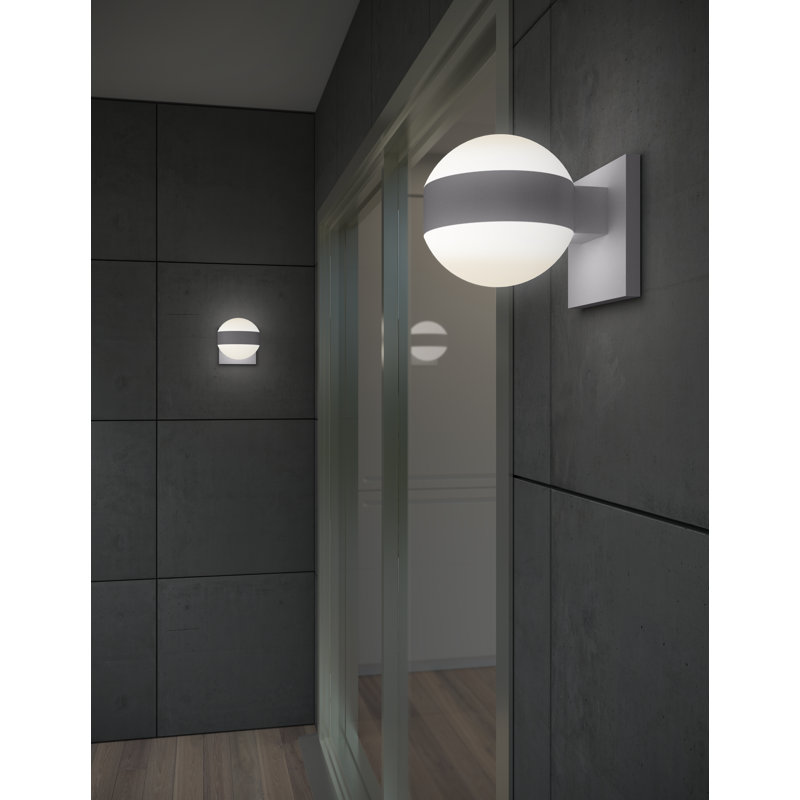 Reals LED Outdoor Armed Sconce, Gray