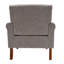 Fauteuil d'appoint rembourré en mélange de lin-1355720394