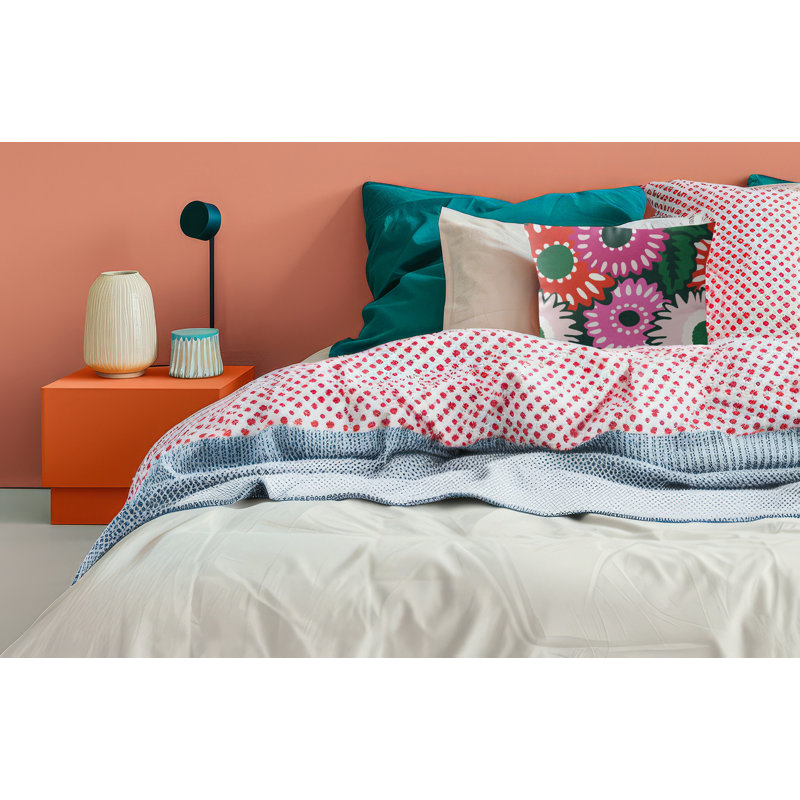 Coussin Biso, Carré 16 po, Biso Floral