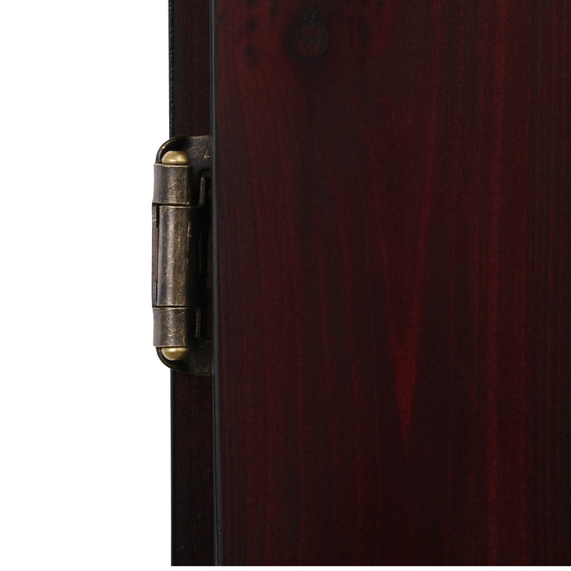 Mahogany Electronic Soft Tip Dartboard Cabinet with Storage