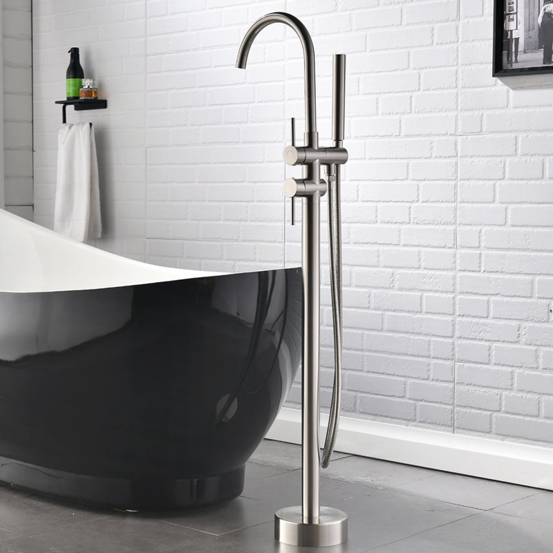 Freestanding 360 Swivel Brass Tub Filler For Luxurious Bathing Experience