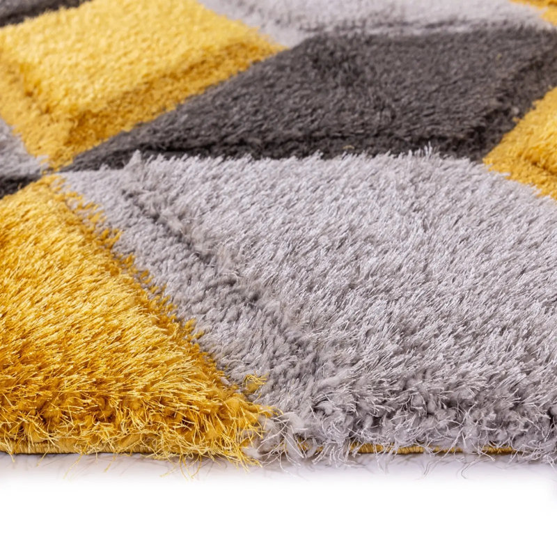 Large Shaggy Rugs Non Slip Living Room Hallway Fluffy Bedroom Carpet Mats, Rectangle 60 x 110 cm