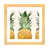 Toile avec cadre en bois beige