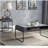 Concrete gray and black single-layer coffee table