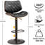 Tabourets de bar rotatifs à hauteur ajustable Odawa (ensemble de 3)-257097027