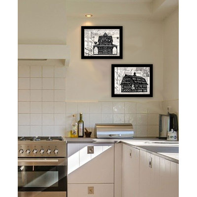 Ophelia & Co. "Try Reading This House And Barn!" Framed Wall Art For Living Room, Wall Art Print For Home Decor, Bedroom Wall Art By Cindy Jacobs