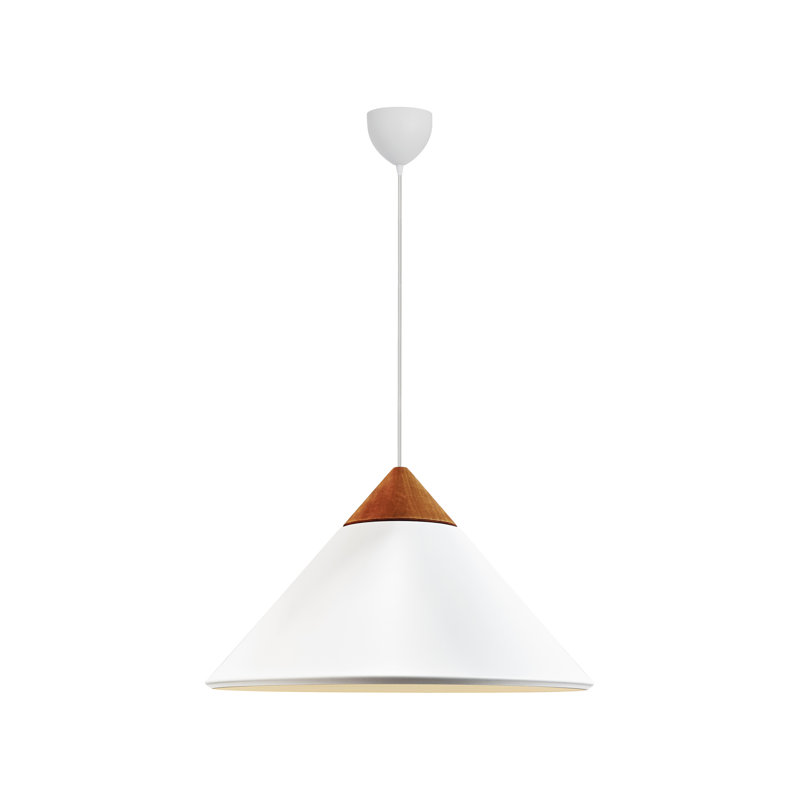 1 - Light Satin Pendant, White