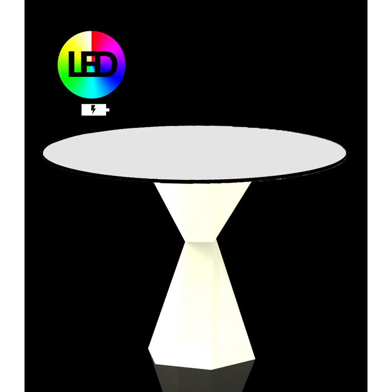 Table de salle à manger en plastique Vertex, 35.25"