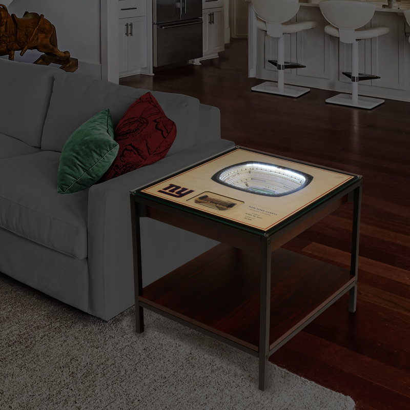 Husik NFL 25-Layer StadiumViews Lighted End Table, New York Giants