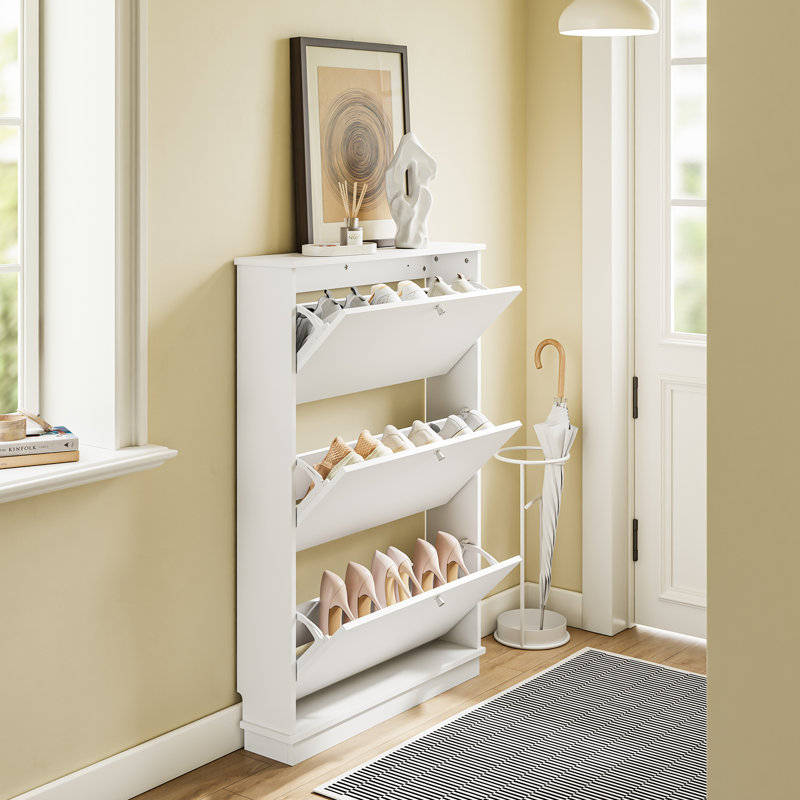 9 Pair Flip Down Shoe Storage