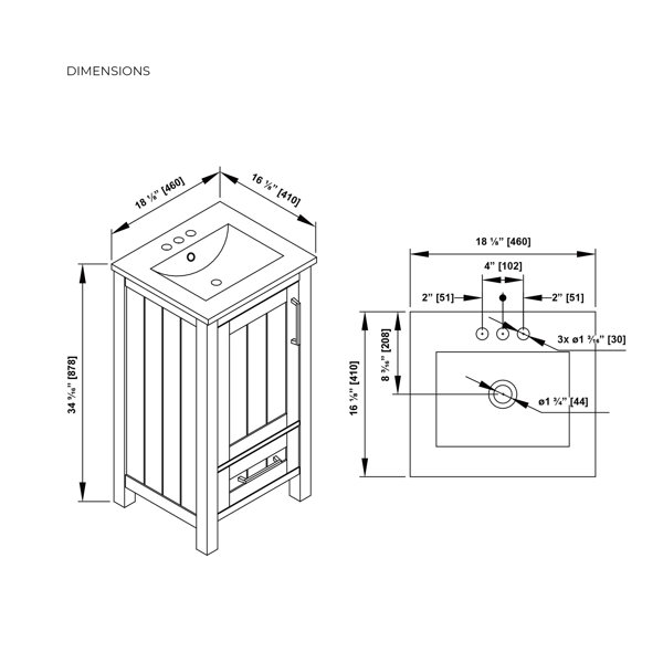 Dimensions du produit