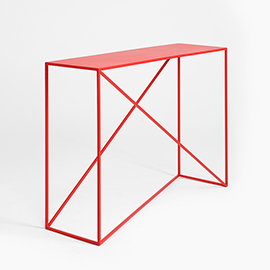 Memo 100cm Console Table, Red