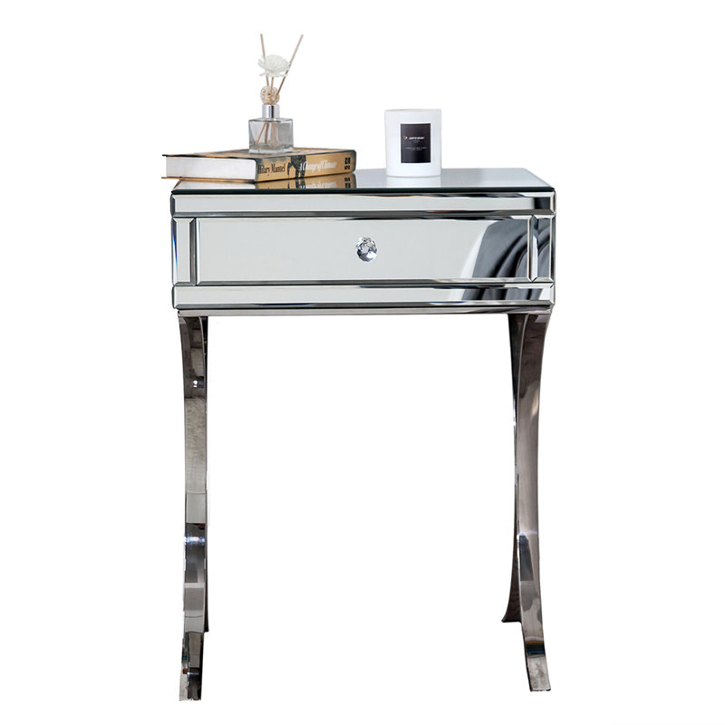 19.69'' W Metal Nightstand