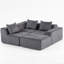 Canapé modulaire tout en velours côtelé-1467358199