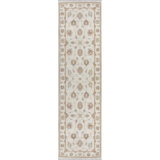 Hand-Knotted High-Quality Beige and Ivory Runner