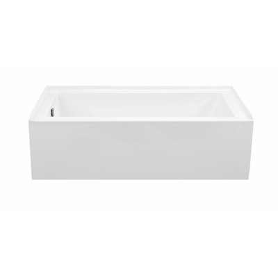 Cameron 2 DoloMatte 60" x 30" Alcove Soaking Solid Surface Bathtub
