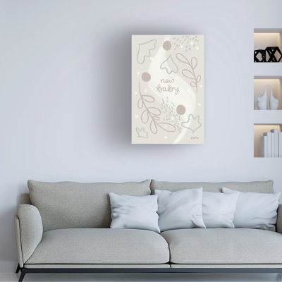 Bolog Becky Thorns New Baby IV Neutral Canvas Wall Art
