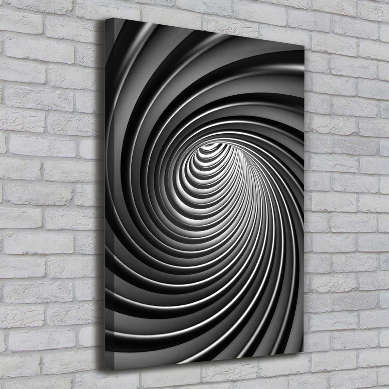 Swirl Abstraction - Wrapped Canvas Print