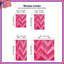 Rideaux de fenêtre en zigzag rose à chevrons obscurcissant et transparent - 2 panneaux-2079404158-2079404156